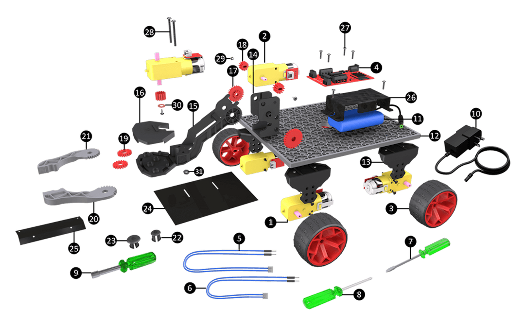Ranger Robotic Kit for Mechanical designing in Robotics